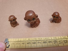 Lotto di 3 scimmie scimmiette  Ceramica Merito  vero nuovi 