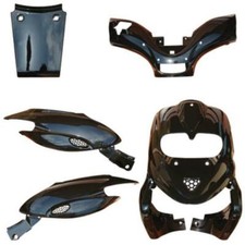 KIT CARENE PLASTICHE SCOCCHE GILERA STALKER 50 1997 2011 NERO LUCIDO VERNICIATO