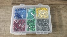 KIT Connettori Elettrici 1800 pezzi, Puntalini Tubetti Terminali 0,75-6 mm