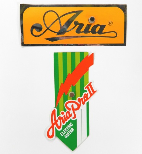 Aria guitar dealer stickers - aria,