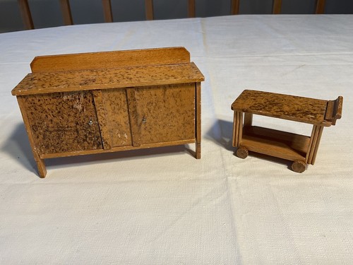Vintage credenza legno art - legno,