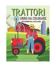 Trattori Libro da colorare per