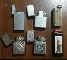 Lotto Di 6 Accendini Misti 2 ZIPPO  DA SISTEMARE