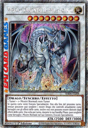 Drago argento occhi azzurri - occhi,