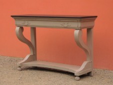 Console mobile da ingresso con cassetto frontale, laccata Shabby Chic, L 126 cm!