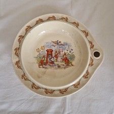Piatto scaldavivande Bunnykins Porcellana Royal Doulton Barbara Vernon