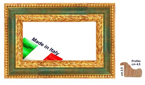 Cornice oro verde - in,