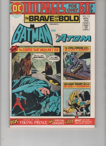 Brave and the bold 115 - and, 100