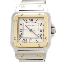 Cartier Santos Galbée GM ref. 187901 Acciaio e Oro Quartz