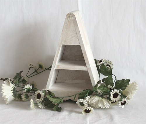 Legno piramide bianco - 03,