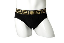 Versace Men's Black/Gold Low