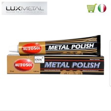 pasta abrasiva autosol metal polish pulire lucidare cromo per tampone in spugna