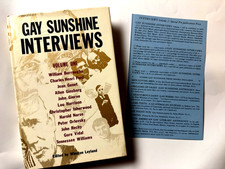 GAY SUNSHINE INTERVIEWS- SIGNED, HAROLD NORSE, WILLIAM BURROUGHS,ALLEN GINSBERG