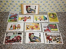 BUSTA CON 10 CARTOLINE NATALIZIE AMERICANE MERRY XMAS FROM JOHNNY HAZARD VINTAGE