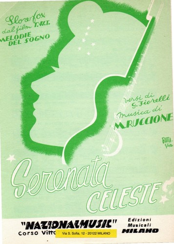 Spartito musicale serenata - musicale,
