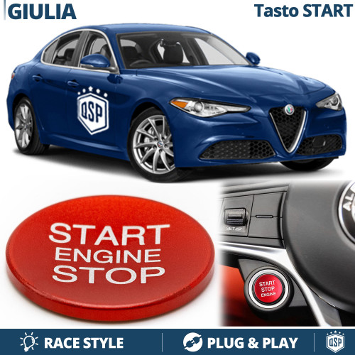 Tasto start stop - tasto, rosso