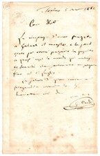 Giuseppe Verdi - RARA lettera