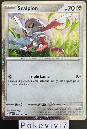 Carte pokemon scalpion 148 - pokemon,