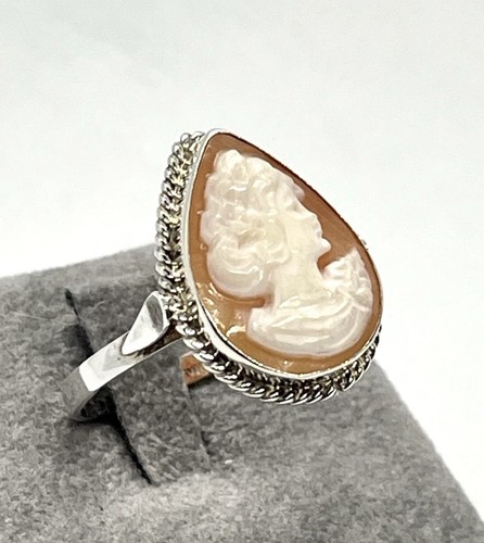 Anello argento 925 con cammeo - anello,