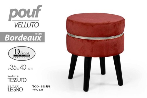 Pouf sgabello poggiapiedi - sgabello,