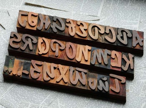 Alfabeto tipografia - alfabeto, a-z