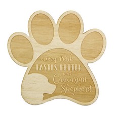 Cane da pastore del Caucaso sottobicchiere di compensato Art-Dog