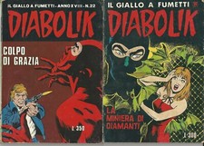 Lotto 2 numeri di DIABOLIK