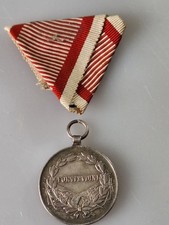 MEDAGLIA MILITARE AUSTRIACA AL VALORE IN ARGENTO kUK WW1