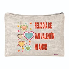 pochette bustina porta oggetti disegno cuore cuori amore regalo festa innamorati