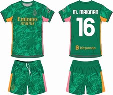 Completo Calcio Portiere Milan 26 Nome Numero Personalizzabili Gratis No Reso