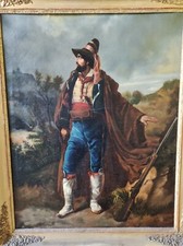 Brigante Ciociaro Jacques Raymond Brascassat Dipinto Ottocento Romantico Olio