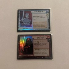 STAR WARS UNLIMITED - VARIANT SET Darth Vader + Luke Skywalker FOIL PROMO SEALED