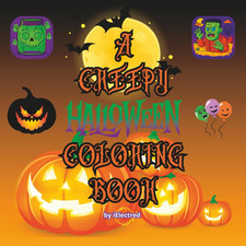 A Creepy Halloween Coloring Book: 40 Disegni Da Colorare a Tema Halloween Facili