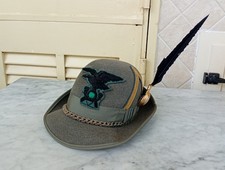 VECCHIO CAPPELLO ALPINO UFF.LE BANTAM CERVO SAGLIANO MICCA UNIONE MILITARE TG 59