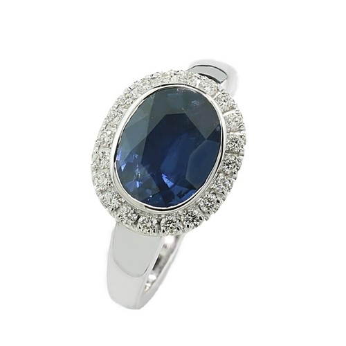 Zaffiro brillante anello 97 - zaffiro,