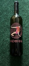 Madonna Etched Wine Bottle -