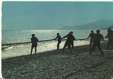 FORTE DEI MARMI(LU) -CARATTERISTICA PESCA RETI A STRASCICO -VIAGGIATA -VEDI FOTO