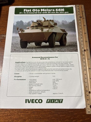 Brochure carro armato militare