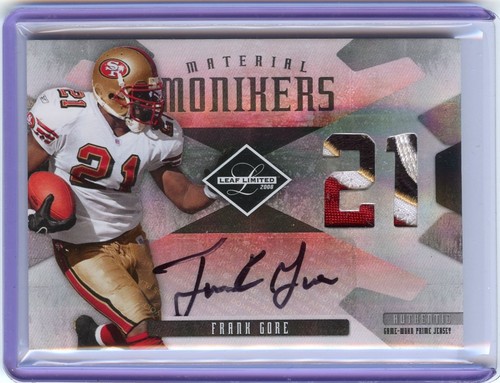 Frank gore 2008 donruss - frank,