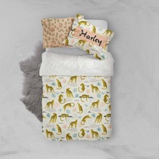 Set copripiumino 3D leopardato