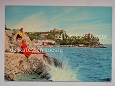TRIESTE DUINO porticciolo Sistiana Dama Bianca vecchia cartolina