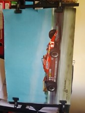 Gilles Villeneuve,Ferrari 126 CK, anni 1981 poster originale sponsor " TURBO KKK "