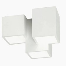 Lampada in gesso da soffitto a