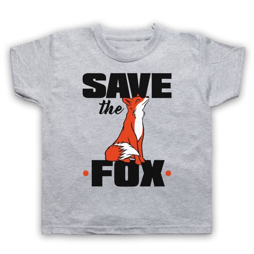 Maglietta save the fox protest - maglietta,