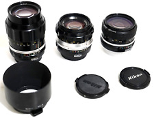 EXC+++ TOP+++Stock Nikon Nikkor-P C Auto 105/2.5 Nikkor-S C 50/1.4 Nikkor 28/3.5