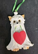 Ornamento cuore cane Kurt Adler Shitzu