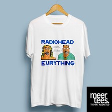 Evrything Radiohead Rock T-Shirt Alternative Junk Food Kid A Album Unisex 90s