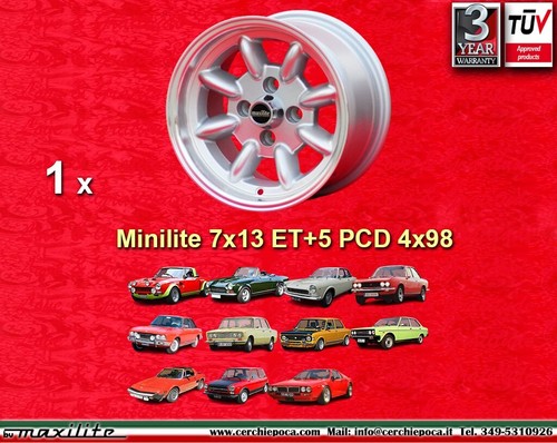 Cerchio fiat minilite - minilite, 7x13