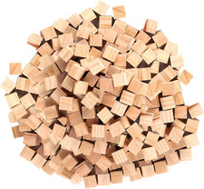 500 Pz Cubi Legno Da Decorare