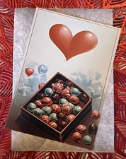 Scatola di auguri di caramelle